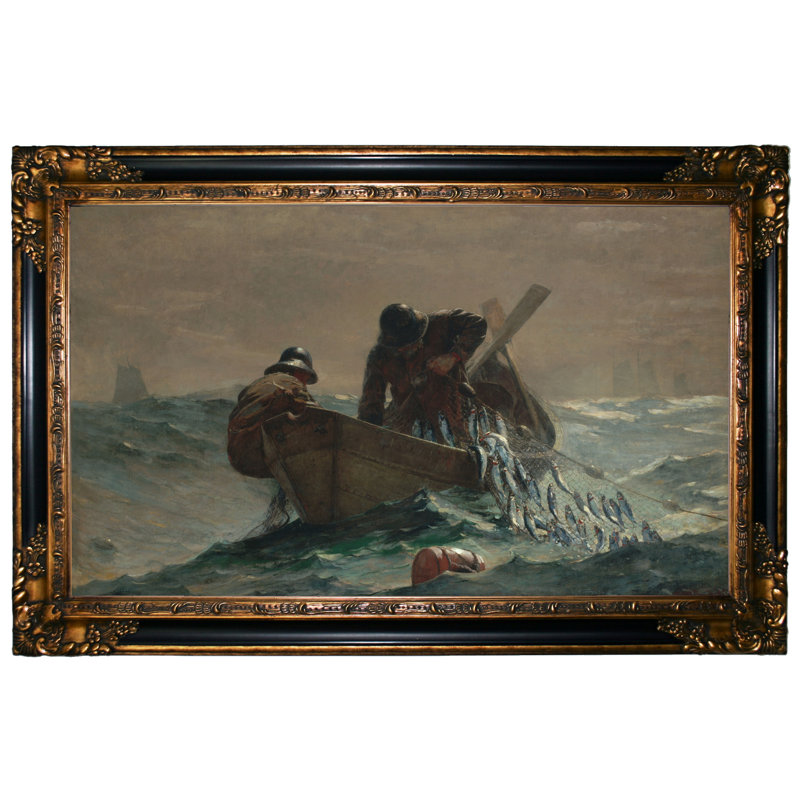 Vault W Artwork 'The Herring Net' by Winslow Homer Framed Graphic Art